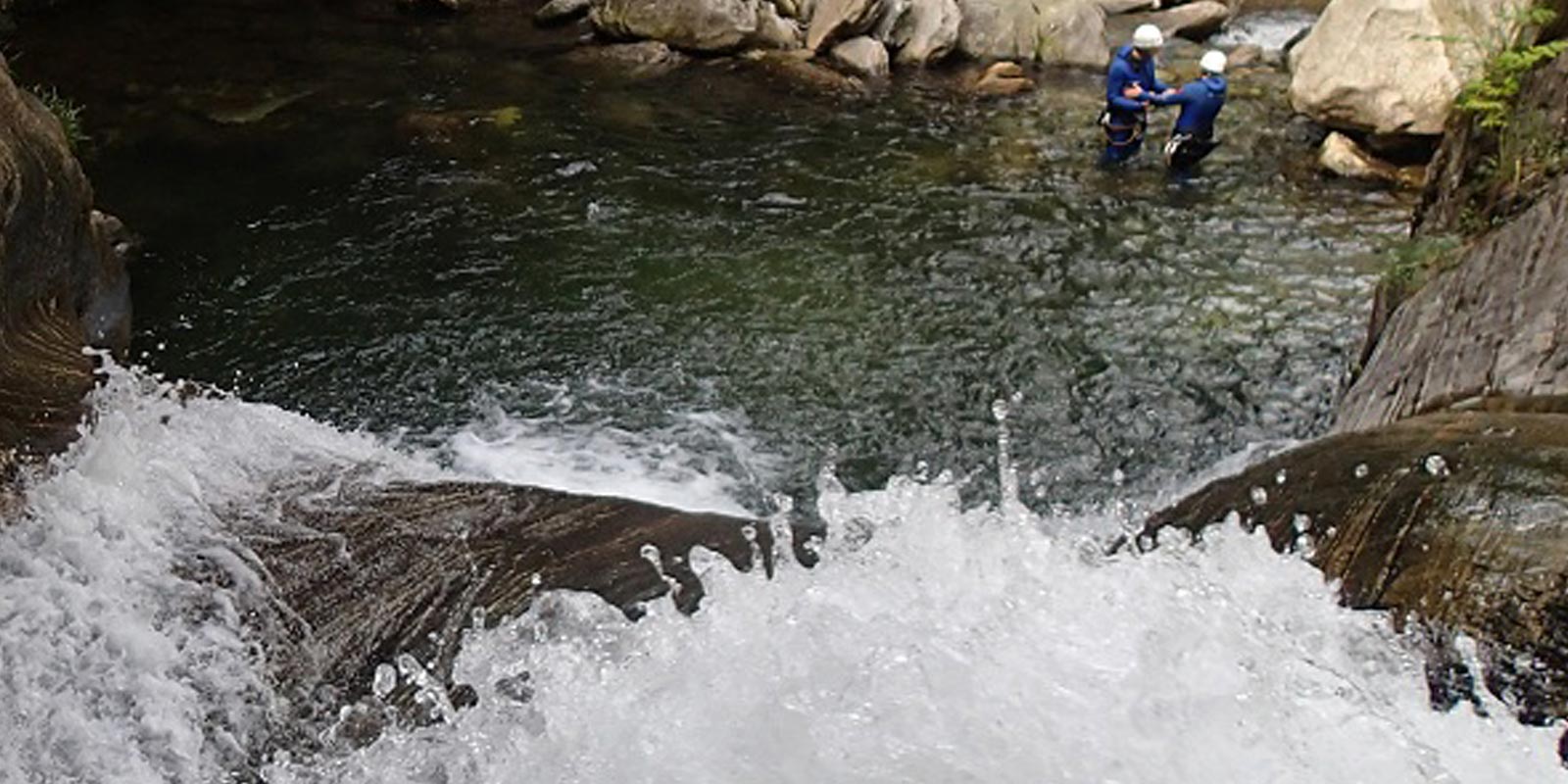 waterfall in corippo canyon